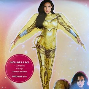 Wonder Woman 84 Golden Armor Adult Costume! New!